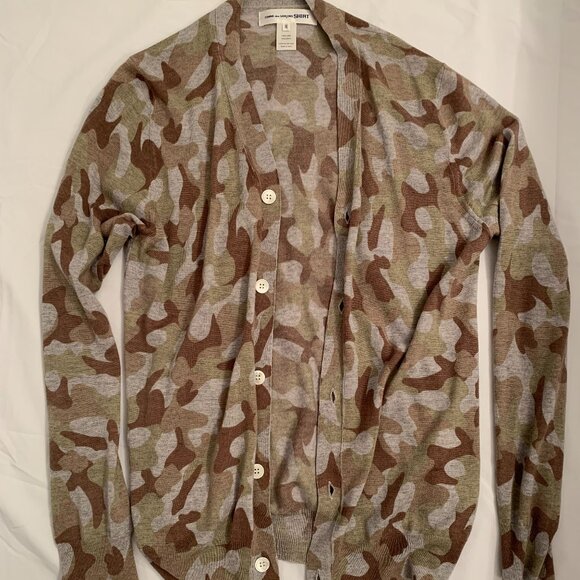 Comme des Garcons camo v-neck cardigan - Picture 3 of 7